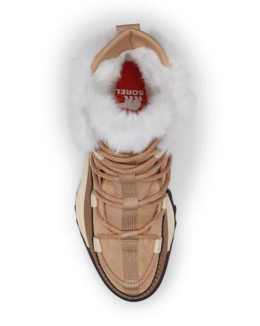 Sorel Natural Faux Fur Waterproof Booties