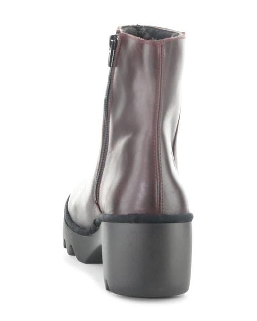 Fly London Gray Toor Platform Bootie