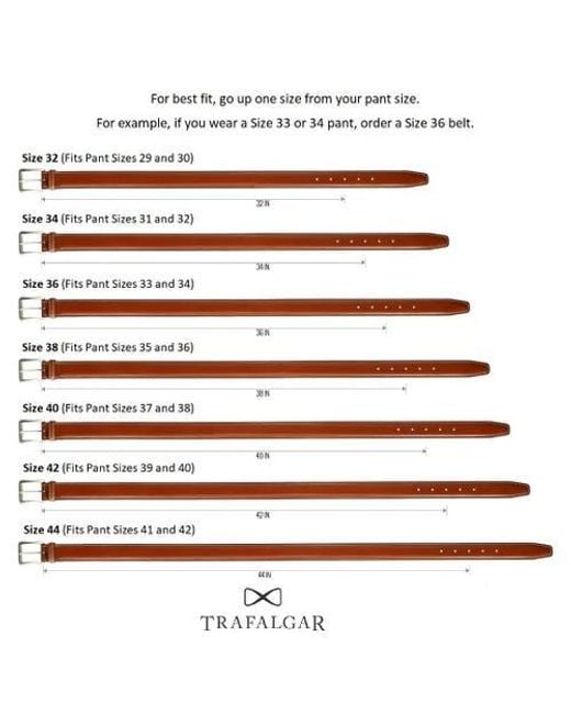 Trafalgar Black Riverside Solid Stretch Weave Belt for men