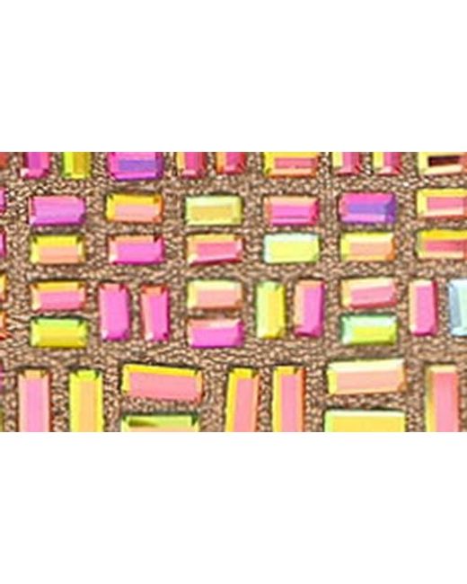 Kurt Geiger Pink Mini Kensington Bejeweled Crossbody Bag