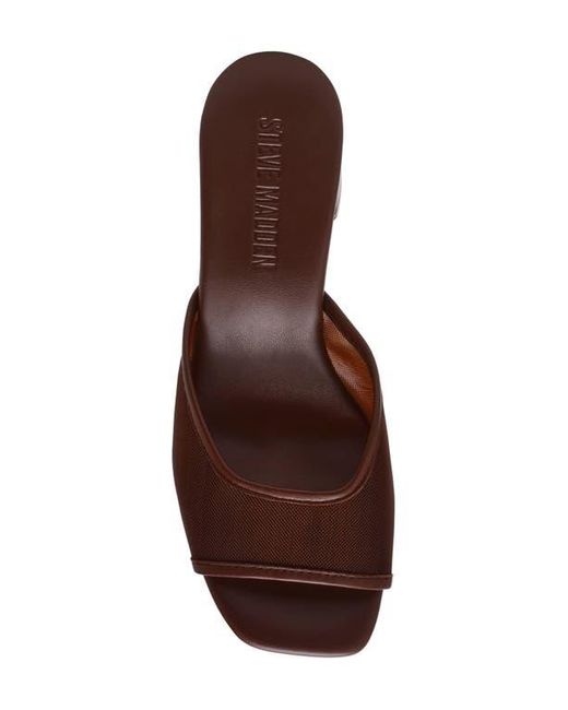 Steve Madden Brown Madame Block Heel Sandal