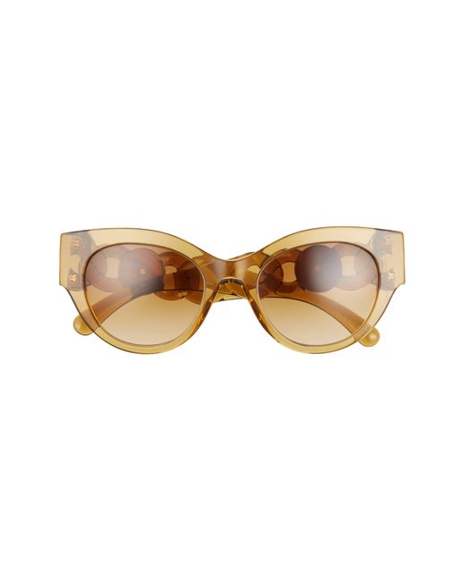 Versace Brown Phantos 52mm Cat Eye Sunglasses