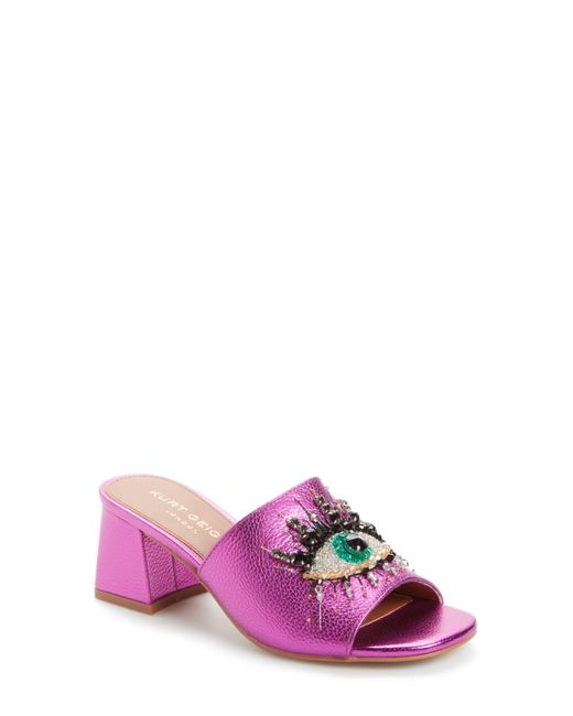 Kurt Geiger Olive Eye Slide Sandal in Pink Lyst