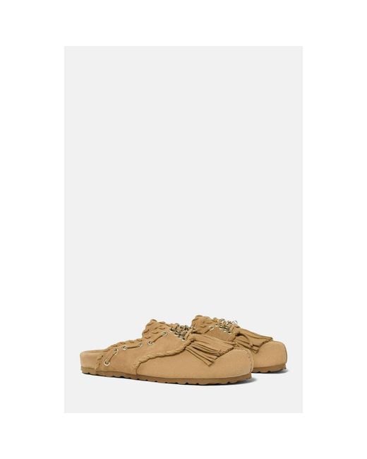 Scarosso Natural Flora Mules