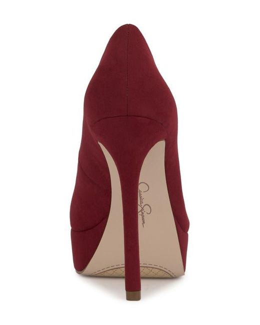 Jessica Simpson Red Sinelia Pointed Toe Platform Pump
