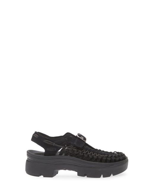 Keen Black Uneek Platform Mary Jane Sandal
