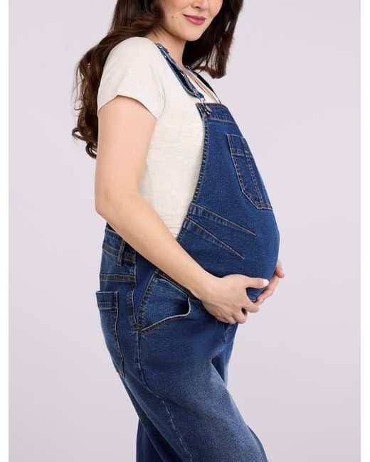 Motherhood Maternity Blue Relaxed Fit Maternity Denim Overall