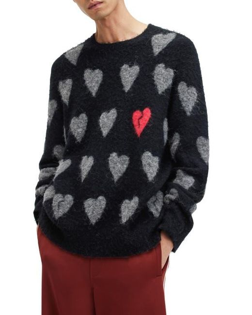 heart sweater mens