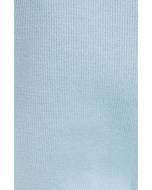 Thom Browne Blue 4-bar Blouson Zip-up Cotton Knit Hoodie