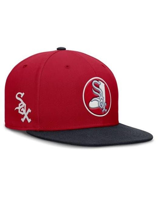 Nike Red Chicago Sox True Performance Fitted Hat for men