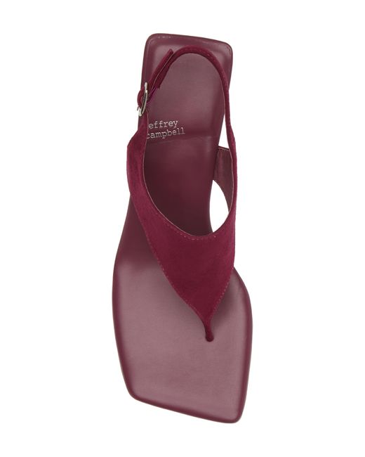 Jeffrey Campbell Purple Midsummer T-strap Wedge Sandal