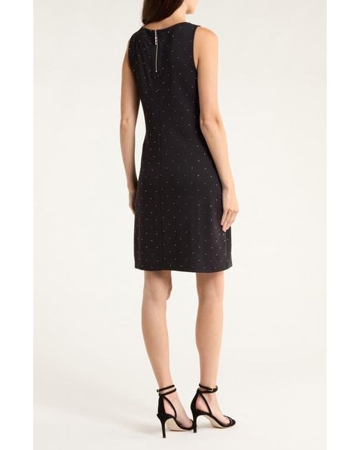 Tommy Bahama Black Darcy Diamante Sleeveless Ponte Shift Dress