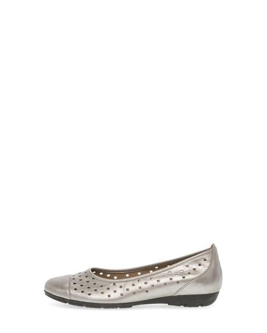 Gabor White 44.169 Ballet Flat