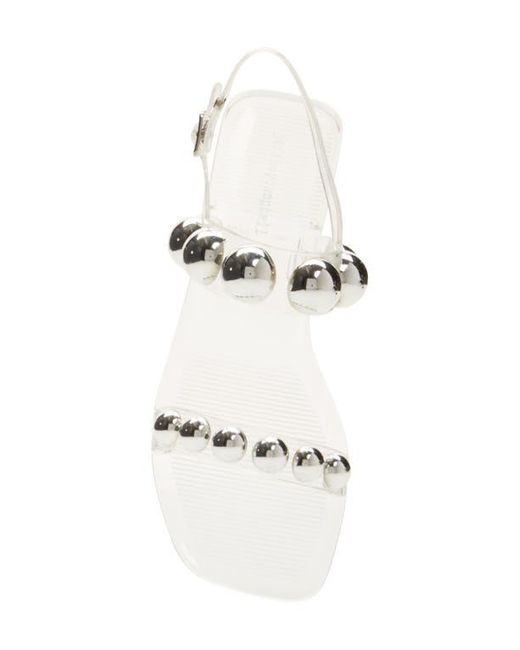 Jeffrey Campbell White Gum-Drop Jelly Sandal