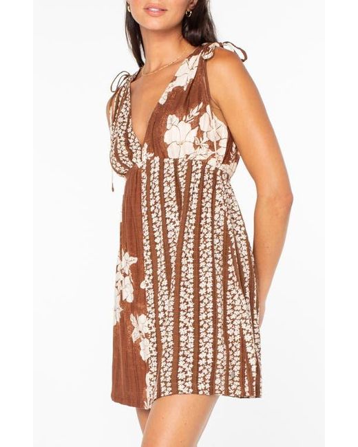 Roxy Multicolor The Moment Babydoll Miniderss