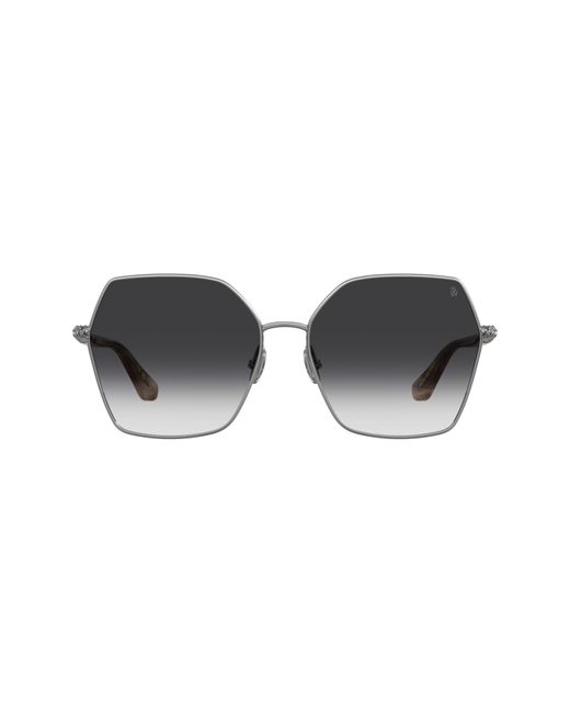 Stuart Weitzman Black 60Mm Gradient Square Sunglasses