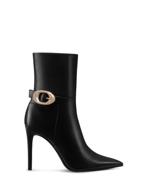 Stuart Weitzman Black Stuart Power Buckle Bootie