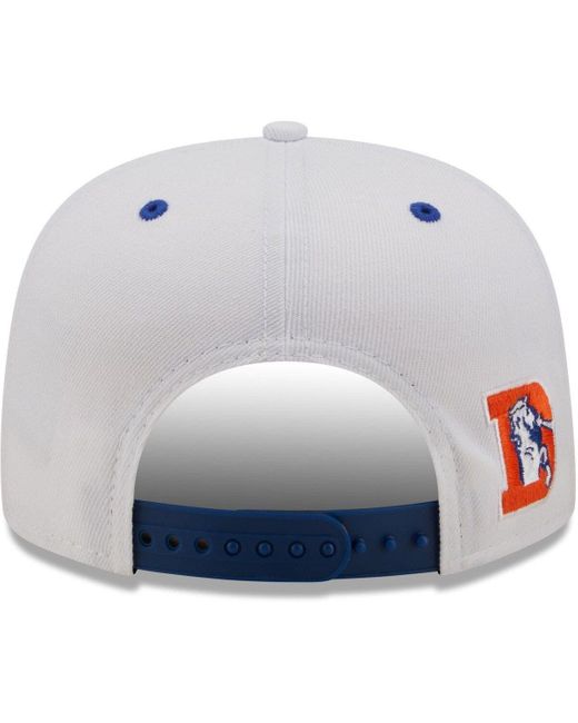 Men's New Era Orange Denver Broncos Word 9FIFTY Snapback Hat