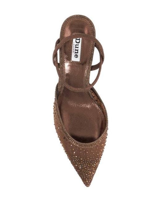 Dune Brown Charismatic Ankle Strap Pump