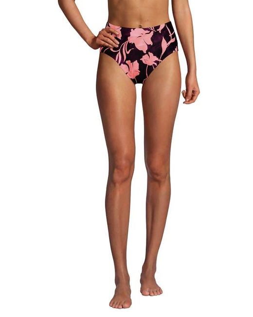 Lands' End Pink Andie X Tugless High Waisted Bottoms