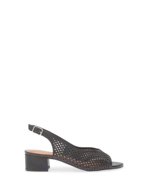 BOTTER Blue Botelsa Perforated Open Toe Slingback Pump