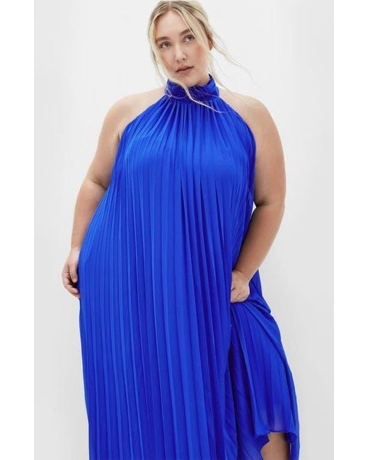 City Chic Blue Aida Sleeveless Maxi Dress