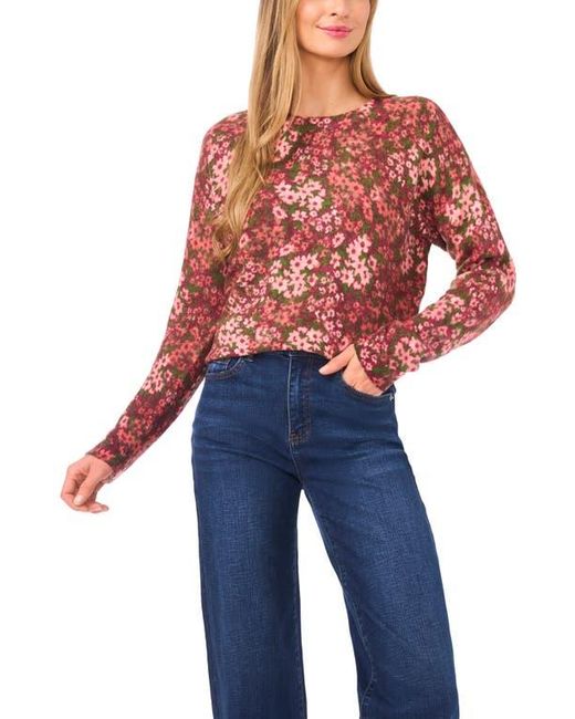 Cece Blue Print Sweater