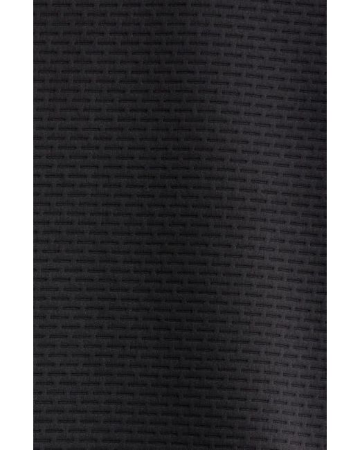 Zella Black Textured Half Zip Pullover