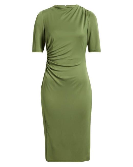 Anne Klein Green Ruched Body-Con Dress
