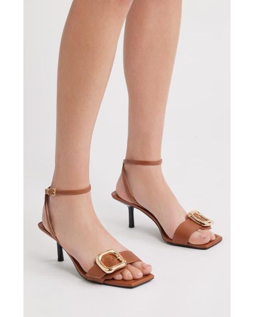 Nordstrom Brown Simone Ankle Strap Sandal
