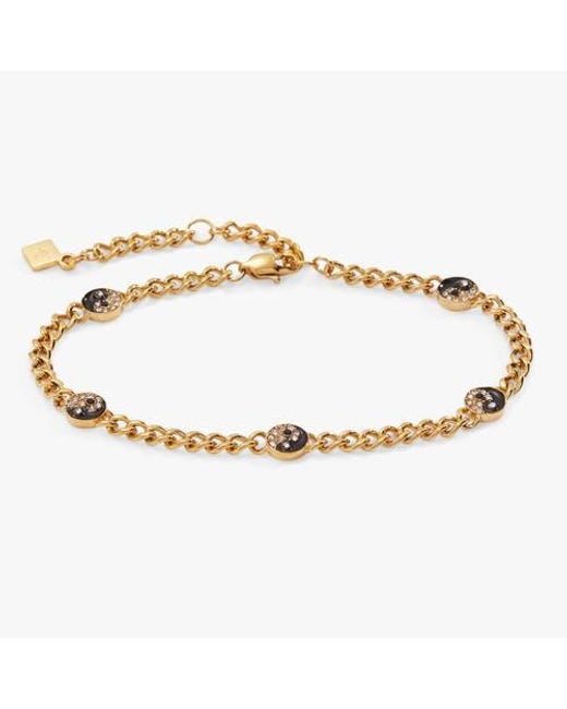 ALEX AND ANI Metallic Yin Yang Curb Chain Bracelet