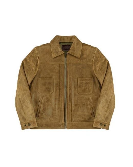 Last Wolf Brown Yellowstone Work Jacket for men