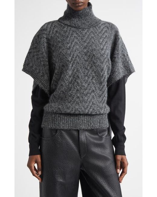 Missoni Gray Zigzag Sequin Poncho