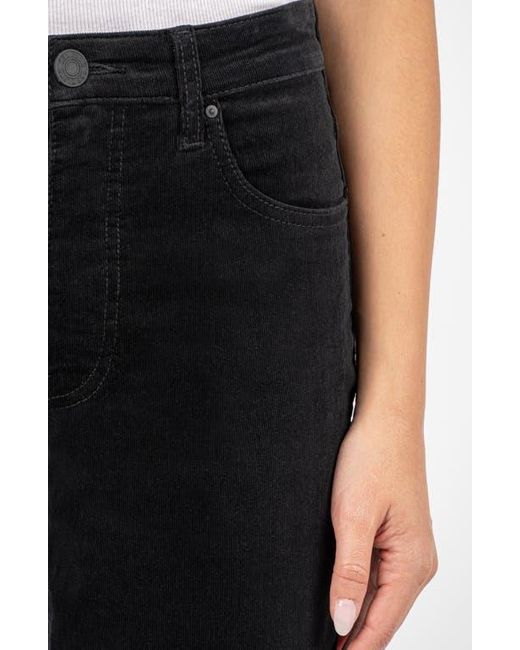 Kut From The Kloth Black High Waist Corduroy Mom Jeans
