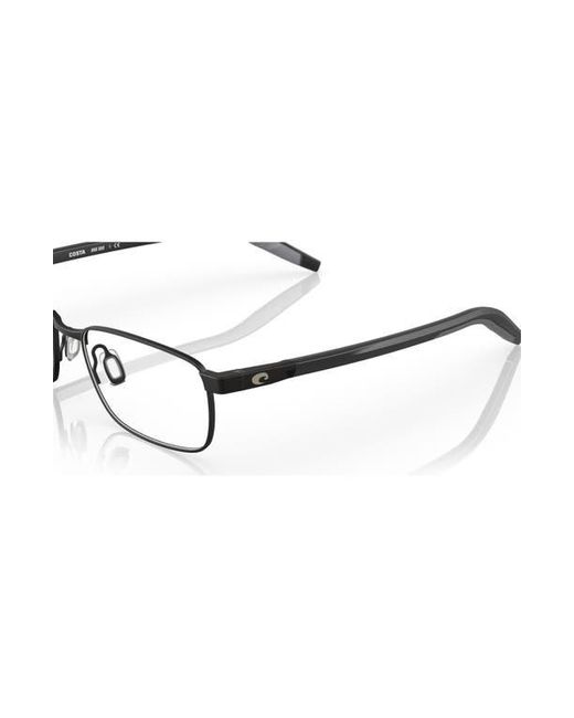 Costa Brown 53Mm Rectangle Optical Glasses for men