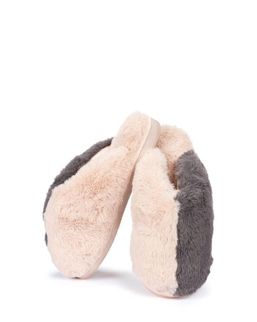Memoi Natural Colorblock Slipper