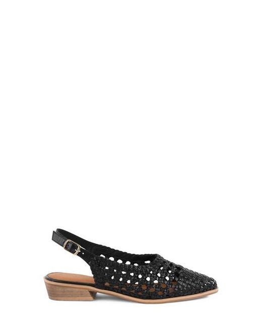 Seychelles Black Roxanne Slingback Flat