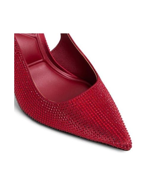 ALDO Red Lovebloom Slingback Pointed Toe Pump
