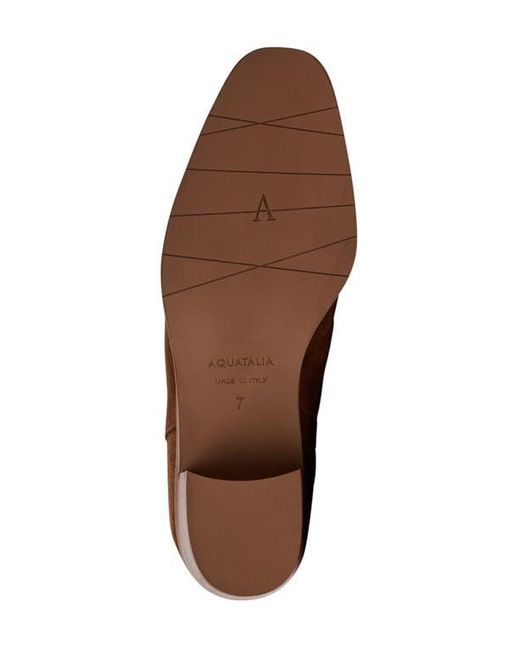 Aquatalia Brown Reeta Luxe Suede Bootie