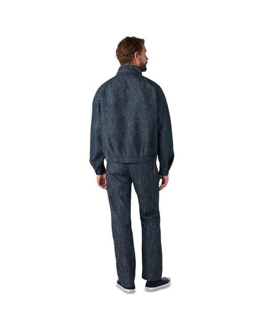 Fortela Blue Carol Rinse Denim Zip-Up Jacket for men