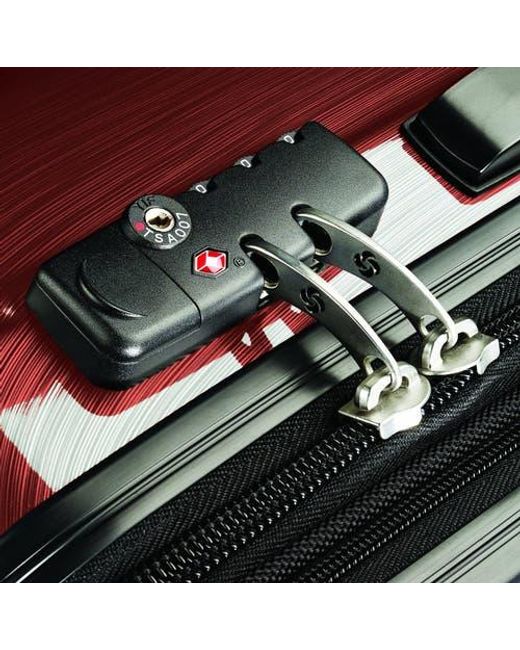 Samsonite Red Winfield 2 Checked-Large 28-Inch Hardside Expandable Luggage With Spinner Wheels