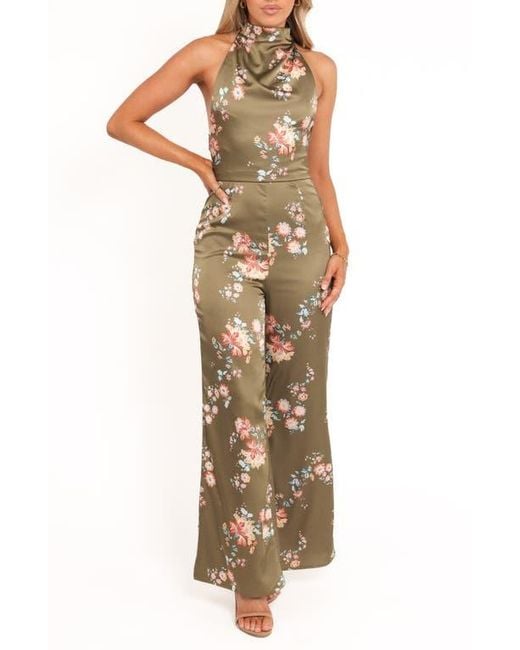 Petal & Pup Multicolor Holly Floral Print Halter Jumpsuit