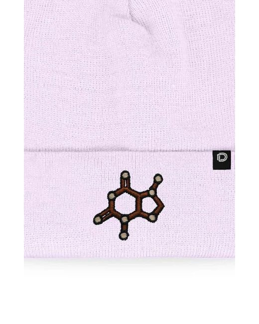 Alix White Molecule Beanie for men