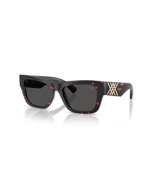 Burberry Black 53Mm Rectangle Sunglasses