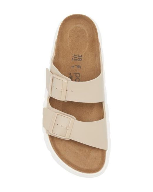 Birkenstock Natural Papillio By Arizona Exquisite Chunky Slide Sandal