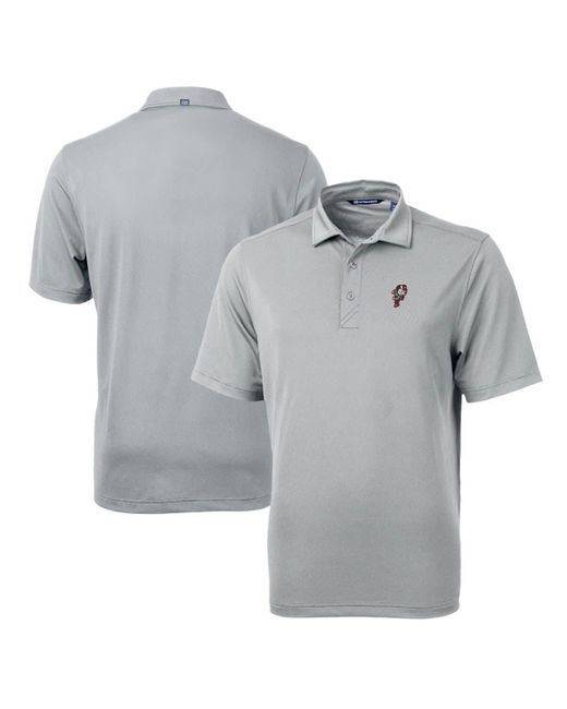Cutter & Buck Gray Ohio State Buckeyes Team Big & Tall Virtue Eco Pique Recycled Polo At Nordstrom for men