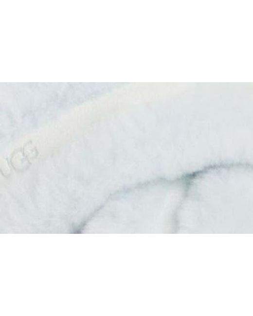 Ugg White Scuffita Genuine Shearling Slide Slipper
