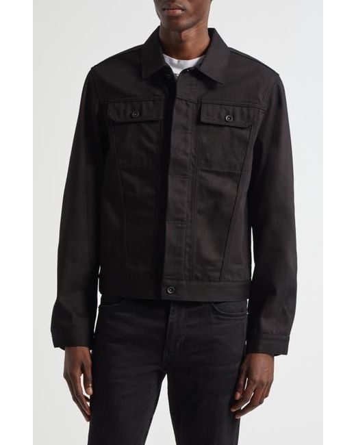 JKEEFER Black Jacob Type 3 Cotton Trucker Jacket for men