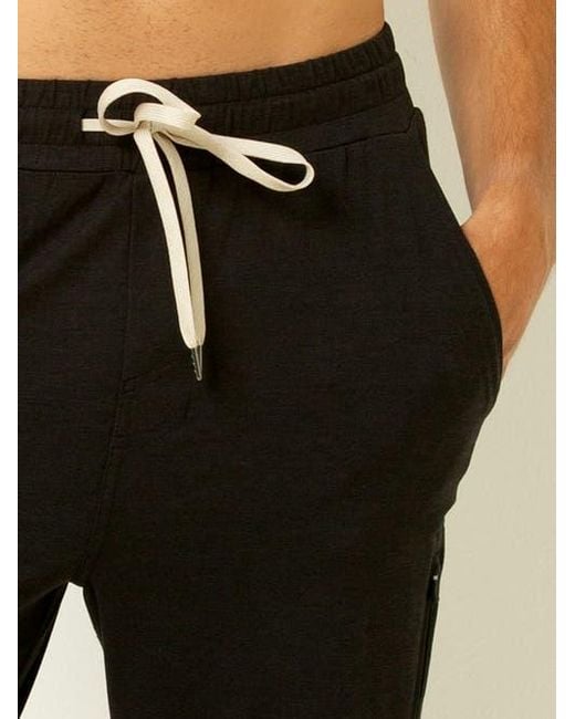 Single Stitch Black Everyday Drawstring Jogger for men