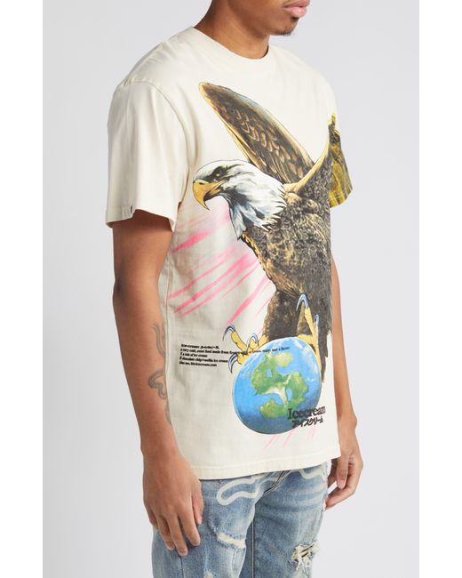 ICECREAM Multicolor Fear Of A Rich Planet Graphic T-shirt for men